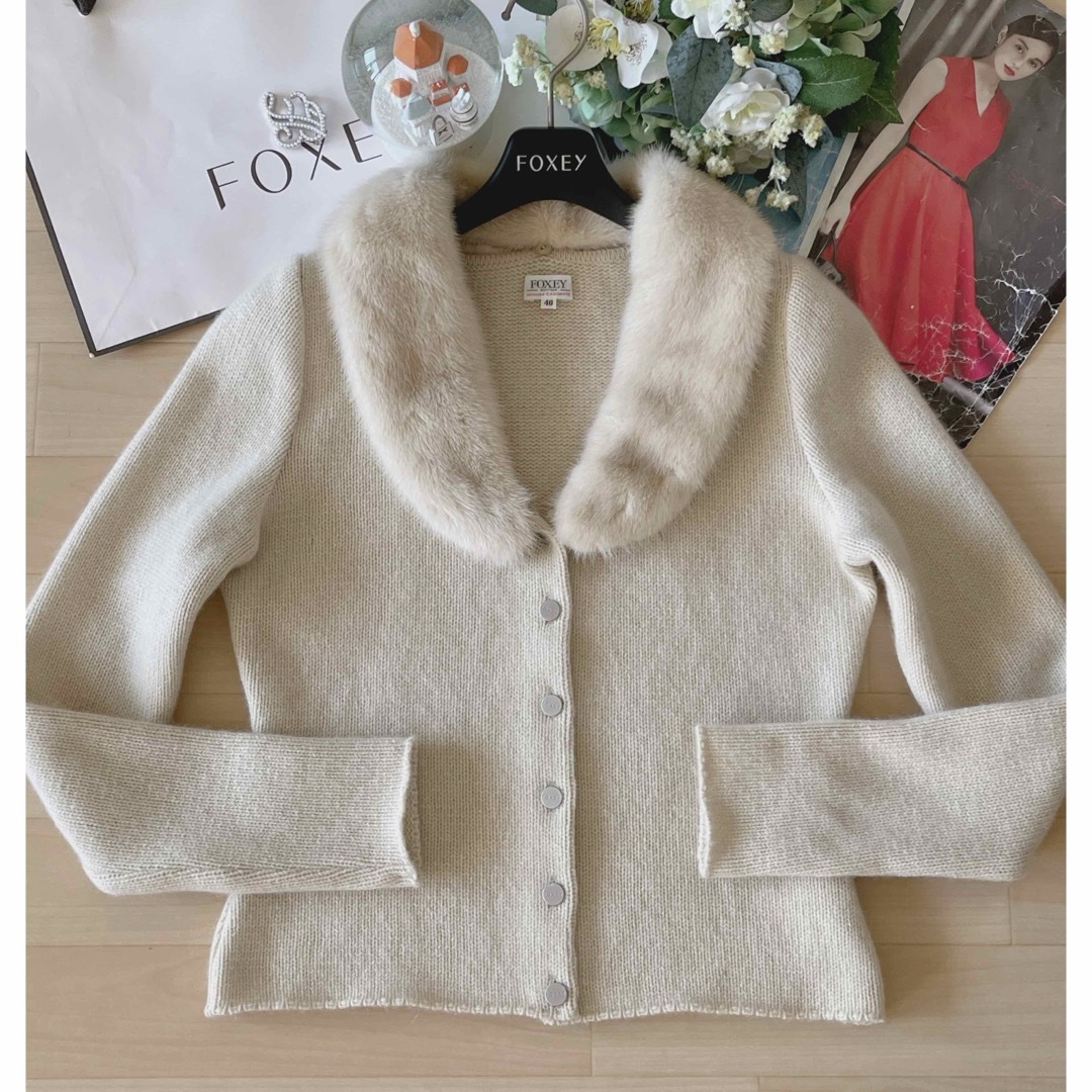 ♡ FOXEY フォクシーミンクカーディガン ♡ ♡ FOXEY フォクシーミンクカーディガン ♡