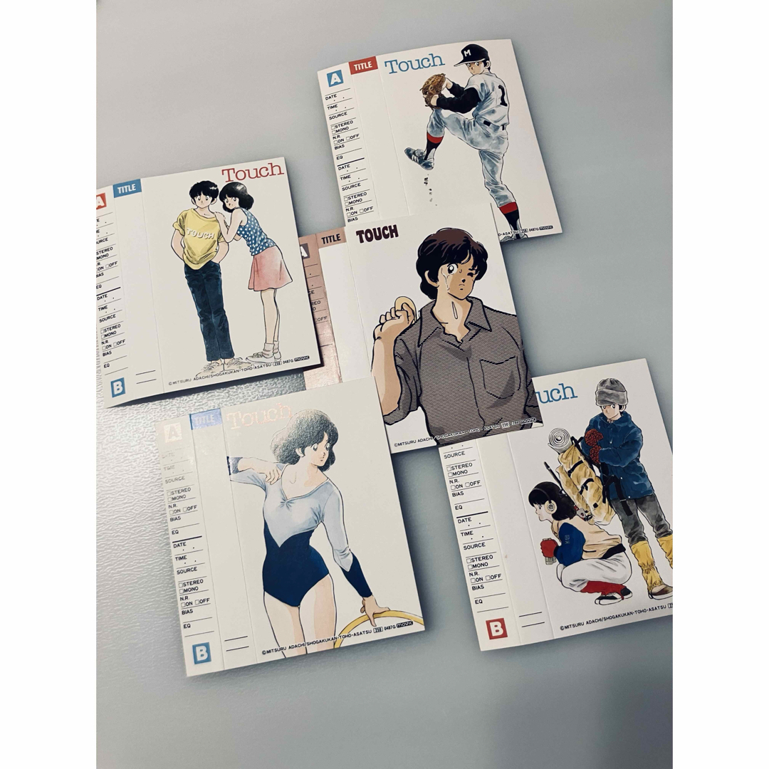 【タッチ｜あだち充】カセットテープのインデックスカード エンタメ/ホビーのアニメグッズ(その他)の商品写真