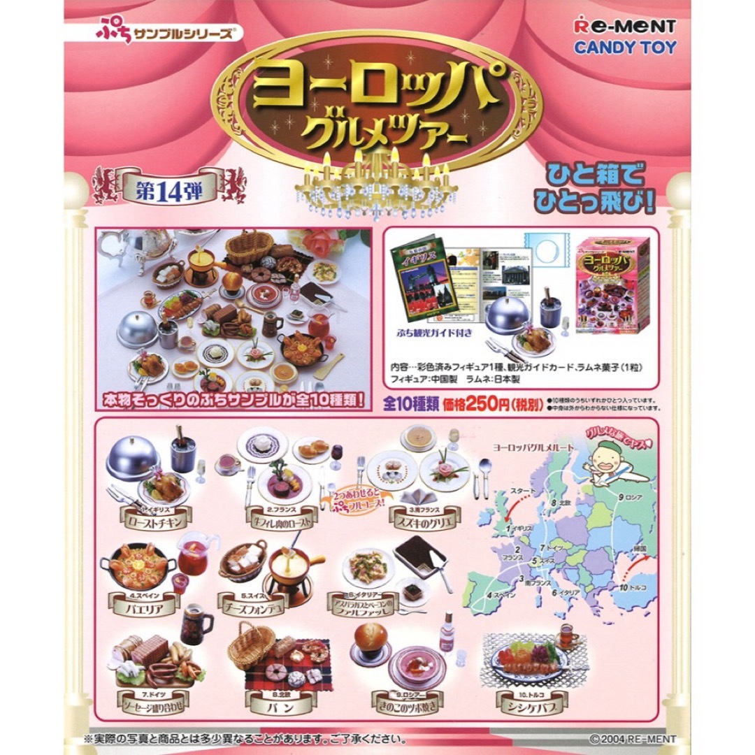ヨーロッパグルメツアー リーメント ぷちサンプルシリーズ ヨーロッパグルメツアー リーメント ぷちサンプルシリーズ