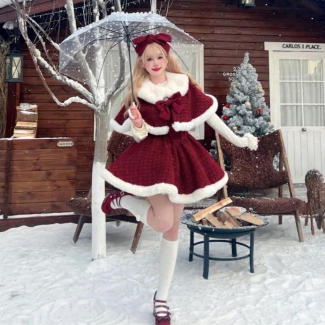 Angelic Pretty - ロリィタ クリスマス 冬 セットアップ フル Angelic Pretty - ロリィタ クリスマス 冬 セットアップ フル