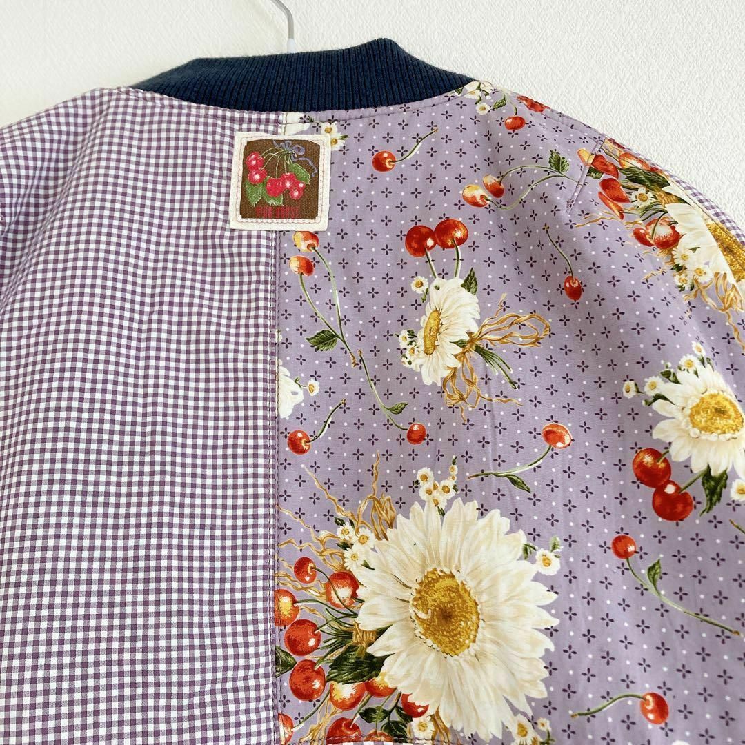 ピンクハウス 雛菊とさくらんぼ刺繍入りデニムブルゾン ピンクハウス 雛菊とさくらんぼ刺繍入りデニムブルゾン
