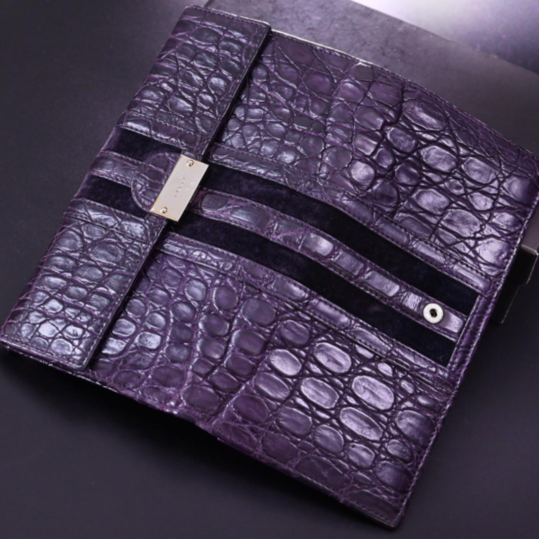 GUCCI - 本物 美品 グッチ 極希少 最高級マットクロコダイル GUCCI - 本物 美品 グッチ 極希少 最高級マットクロコダイル
