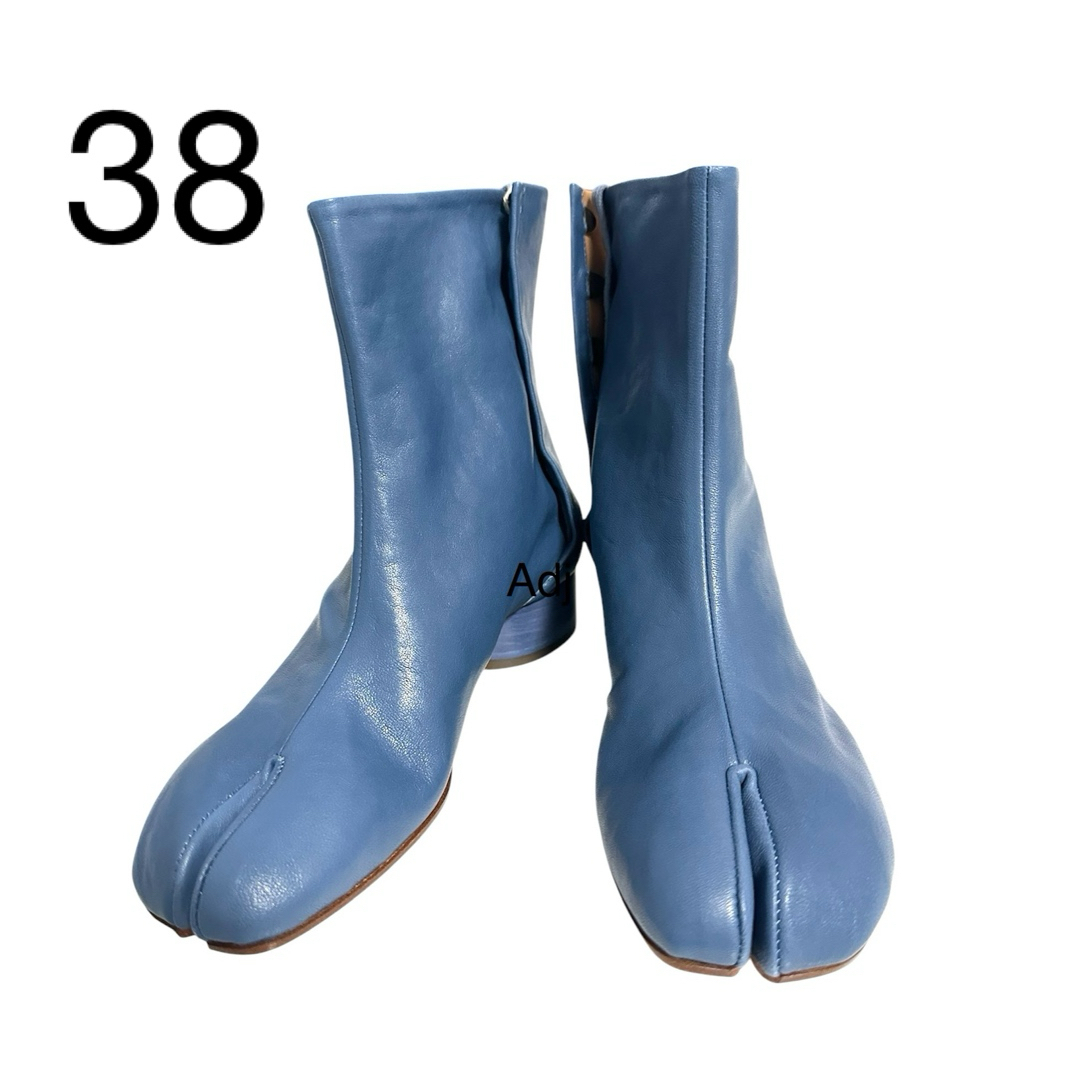 Maison Margiela 足袋ブーツ ブルー 3cm 38 新品未使用 Maison Margiela 足袋ブーツ ブルー 3cm 38 新品未使用