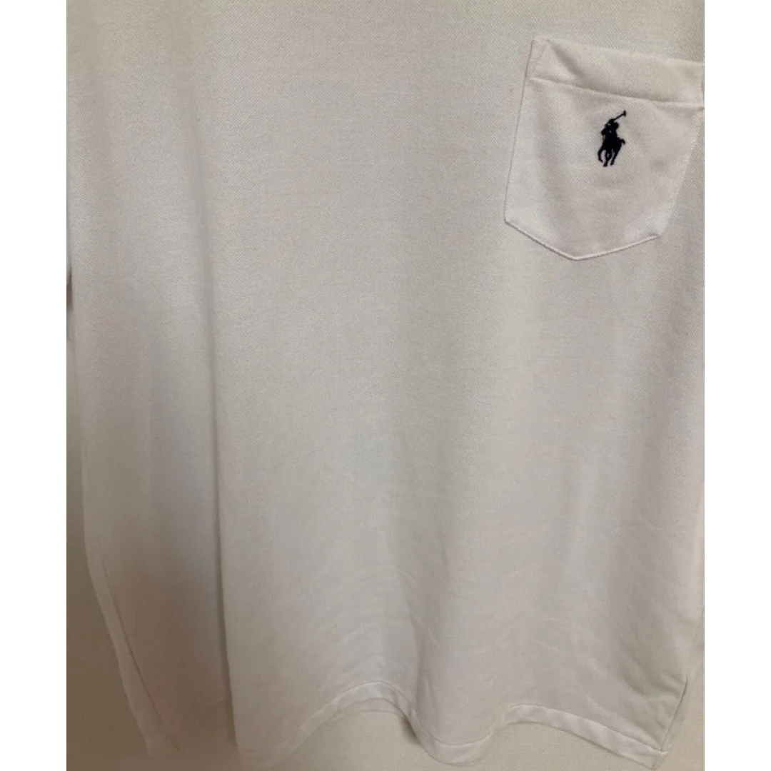 ロンハーマン別注】ポロラルフローレン ポケットTee 白 L ロンハーマン別注】ポロラルフローレン ポケットTee 白 L
