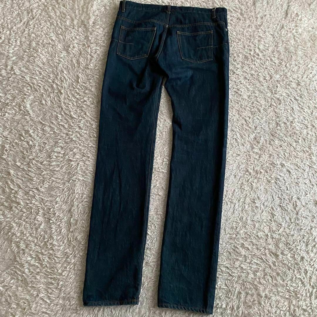 ☆濃紺 極美品 DIOR HOMME ブルージーンズ ボタンフライ 日本製 33 ☆濃紺 極美品 DIOR HOMME ブルージーンズ ボタンフライ 日本製 33