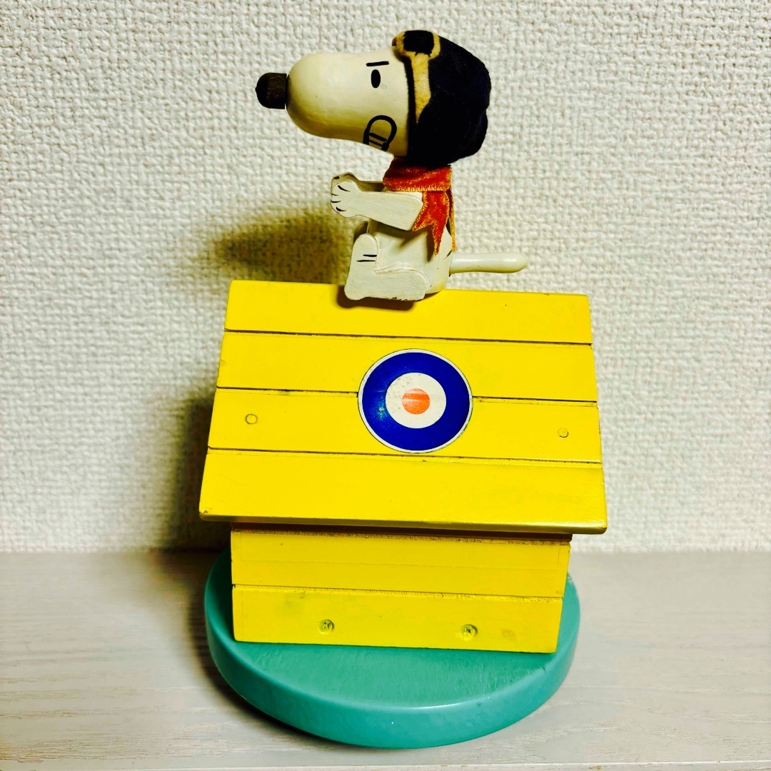 ビンテージ スヌーピー フィギュア フライングエース オルゴール ビンテージ スヌーピー フィギュア フライングエース オルゴール