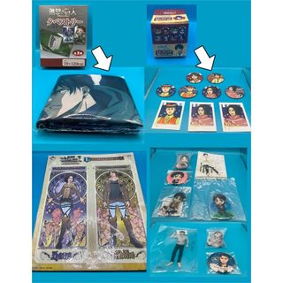 進撃の巨人グッズ 缶バッチ(テーマパークver.) 他 計19点【外箱なし発送】(バッジ/ピンバッジ)