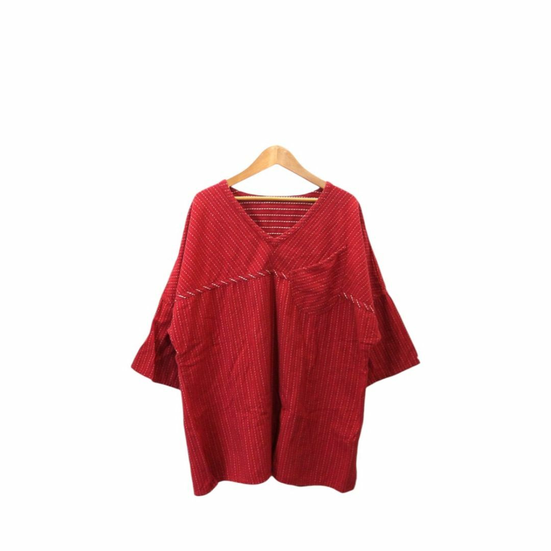 PORTER CLASSIC 20ss HAPPY RED FOOTBALL TUNIC RED サイズ3