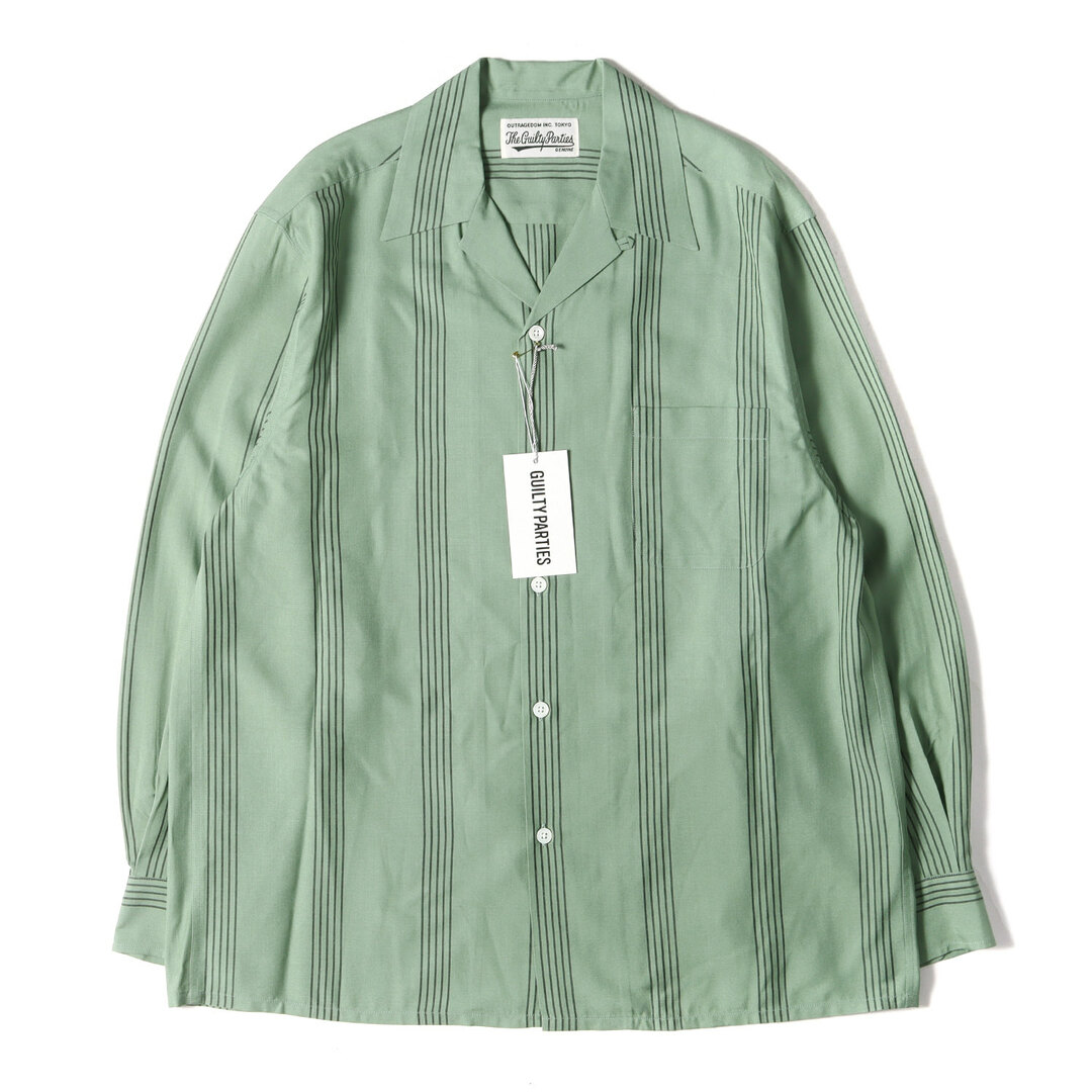 WACKO MARIA - 新品 WACKO MARIA ワコマリア シャツ サイズ:M 24SS ストライプ レーヨン オープンカラーシャツ (STRIPED OPEN COLLAR SHIRT) グリーン トップス カジュアルシャツ 長袖【メンズ】の通販 by ブランド古着のBEEGLE by BooBee ラクマ店|ワコマリアならラクマ WACKO MARIA - 新品 WACKO MARIA ワコマリア シャツ サイズ:M 24SS ストライプ レーヨン オープンカラーシャツ (STRIPED OPEN COLLAR SHIRT) グリーン トップス カジュアルシャツ 長袖【メンズ】の通販 by ブランド古着のBEEGLE by BooBee ラクマ店|ワコマリアならラクマ