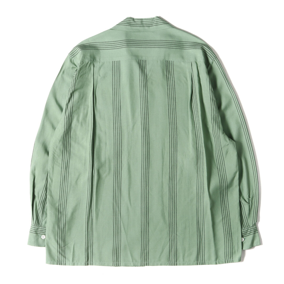 WACKO MARIA - 新品 WACKO MARIA ワコマリア シャツ サイズ:M 24SS ストライプ レーヨン オープンカラーシャツ (STRIPED OPEN COLLAR SHIRT) グリーン トップス カジュアルシャツ 長袖【メンズ】の通販 by ブランド古着のBEEGLE by BooBee ラクマ店|ワコマリアならラクマ WACKO MARIA - 新品 WACKO MARIA ワコマリア シャツ サイズ:M 24SS ストライプ レーヨン オープンカラーシャツ (STRIPED OPEN COLLAR SHIRT) グリーン トップス カジュアルシャツ 長袖【メンズ】の通販 by ブランド古着のBEEGLE by BooBee ラクマ店|ワコマリアならラクマ