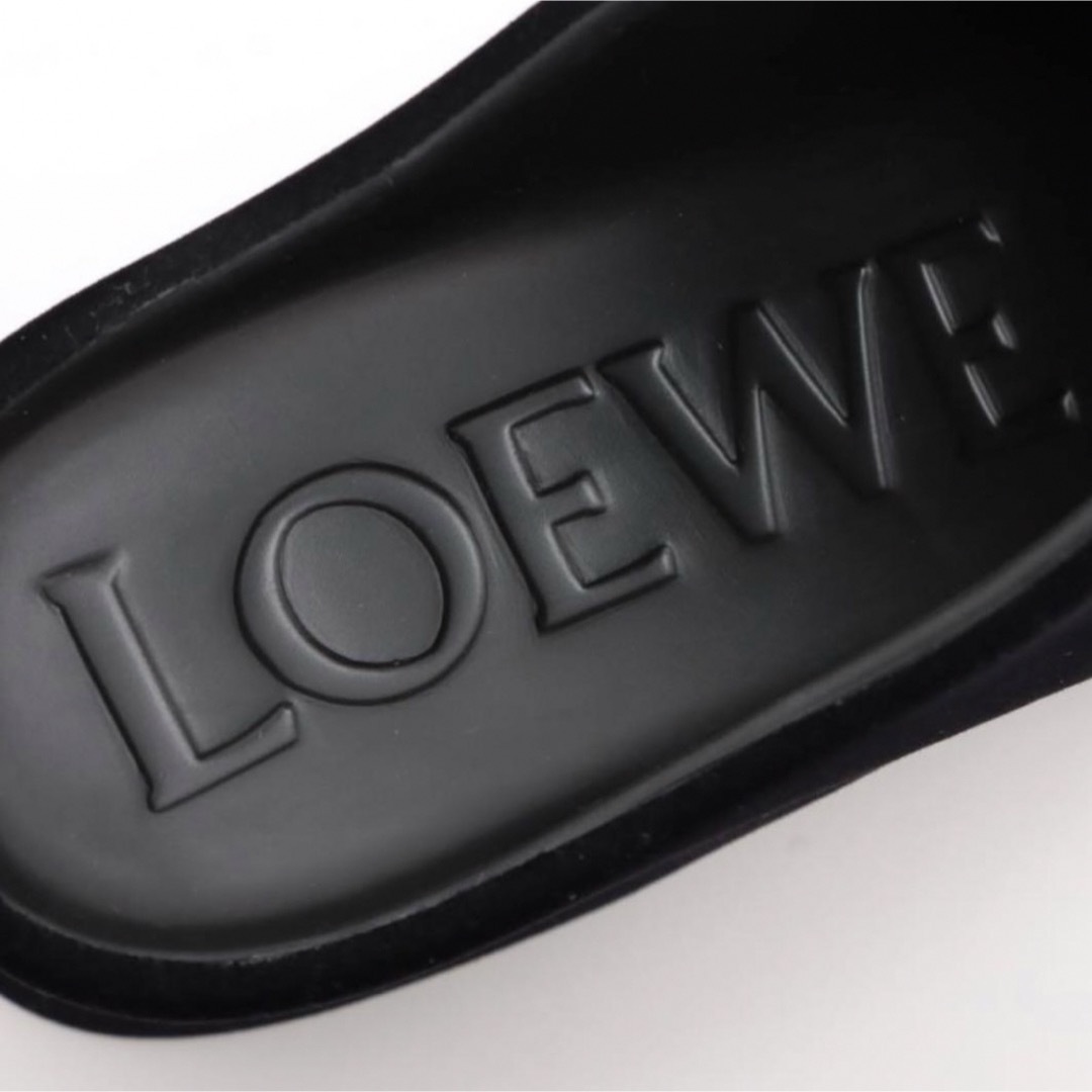LOEWE ロエベ テラフォームクロッグ フロックラバー サンダル 38 LOEWE ロエベ テラフォームクロッグ フロックラバー サンダル 38