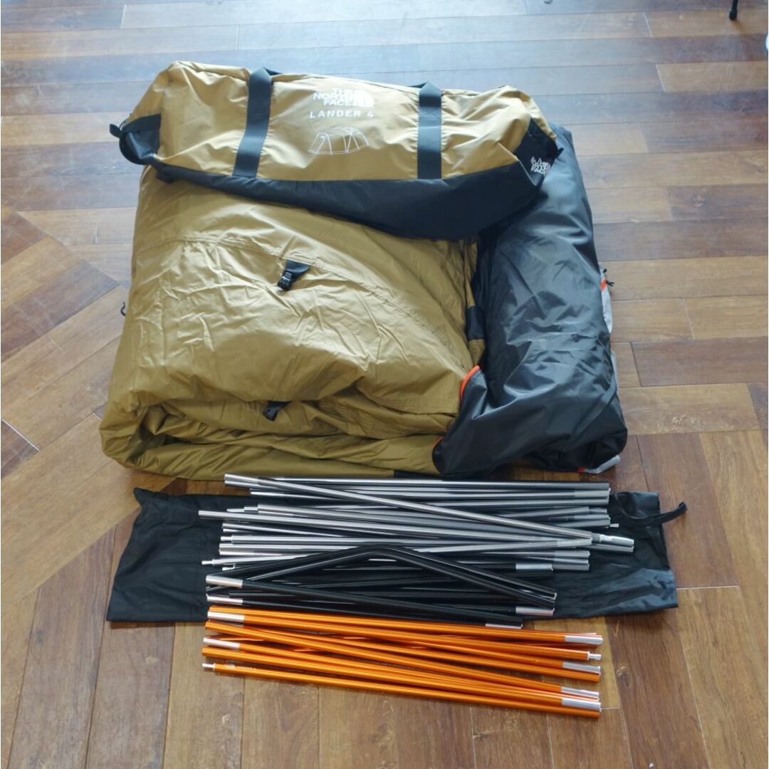 美品】THE NORTH FACE Lander 4 フットプリント付|キャンプテント 美品】THE NORTH FACE Lander 4 フットプリント付|キャンプテント
