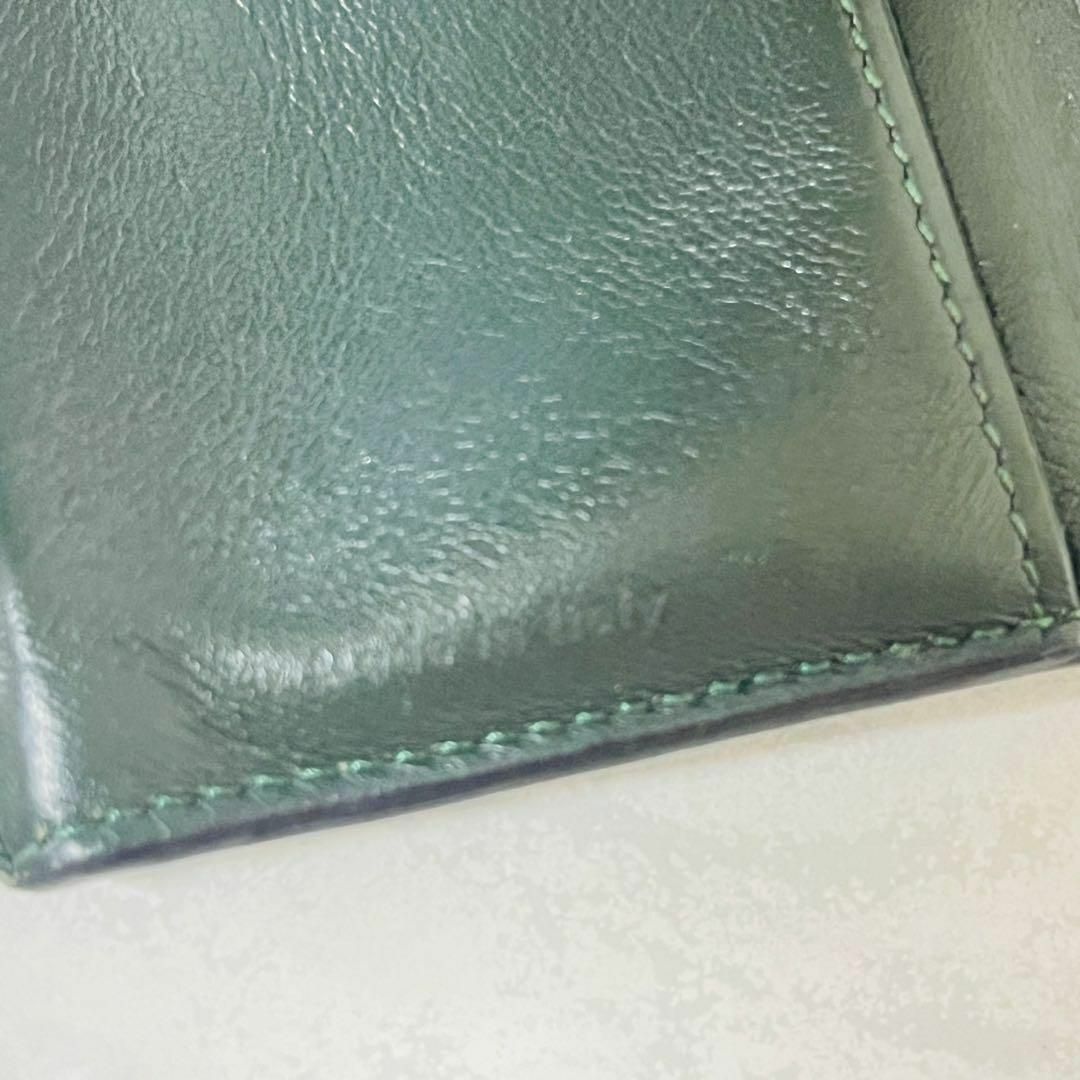 セリーヌ CELINE 2つ折り財布 - レザー ダークグリーン 財布 セリーヌ CELINE 2つ折り財布 - レザー ダークグリーン 財布