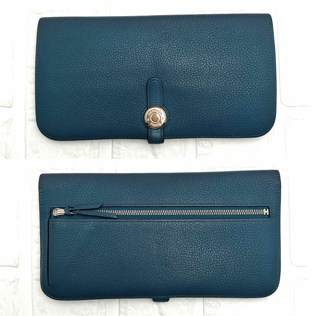 入手困難!エルメス長財布 希少ドゴンロングシルバー金具 入手困難!エルメス長財布 希少ドゴンロングシルバー金具