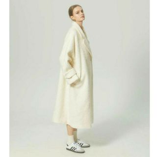 THE TOE PÂTÉ COLOR LONG COAT　ホワイト　Sサイズ(ロングコート)
