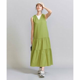 ビューティアンドユースユナイテッドアローズ(BEAUTY&YOUTH UNITED ARROWS)の【LIME】リネンライク ティアードノースリーブワンピース -2WAY/ウォッシャブル-(ロングワンピース/マキシワンピース)