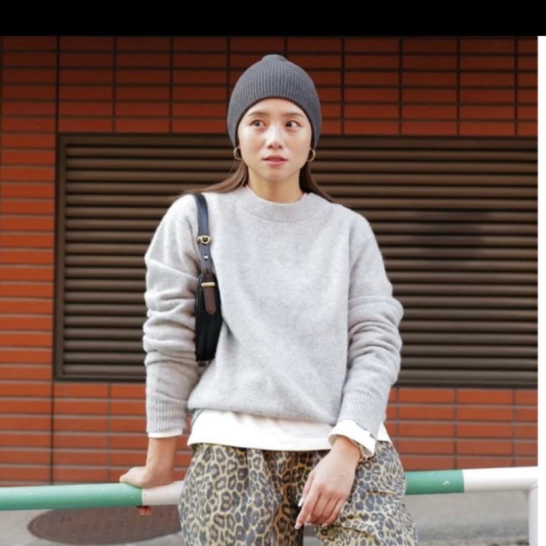SeaRoomlynn 伊原葵collab Eco 香ばしい furノーカラーコートグレー SeaRoomlynn 伊原葵collab Eco 香ばしい furノーカラーコートグレー