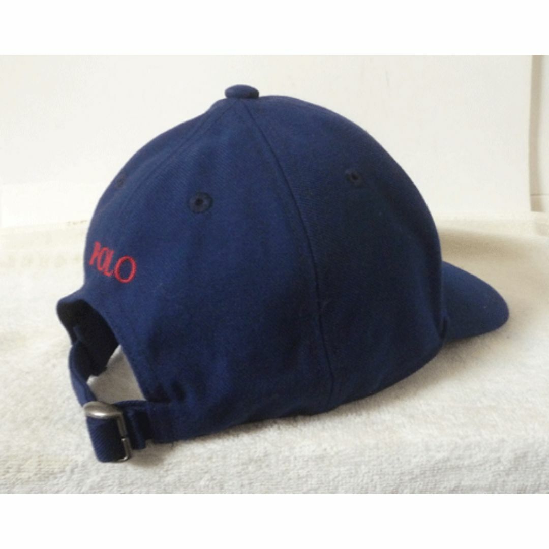 美品　ポロ・ラルフローレン　ビックポニー、英字ロゴ　キャップ　帽子　レディース POLO RALPH LAUREN - 美品 ポロ・ラルフローレン ビックポニー