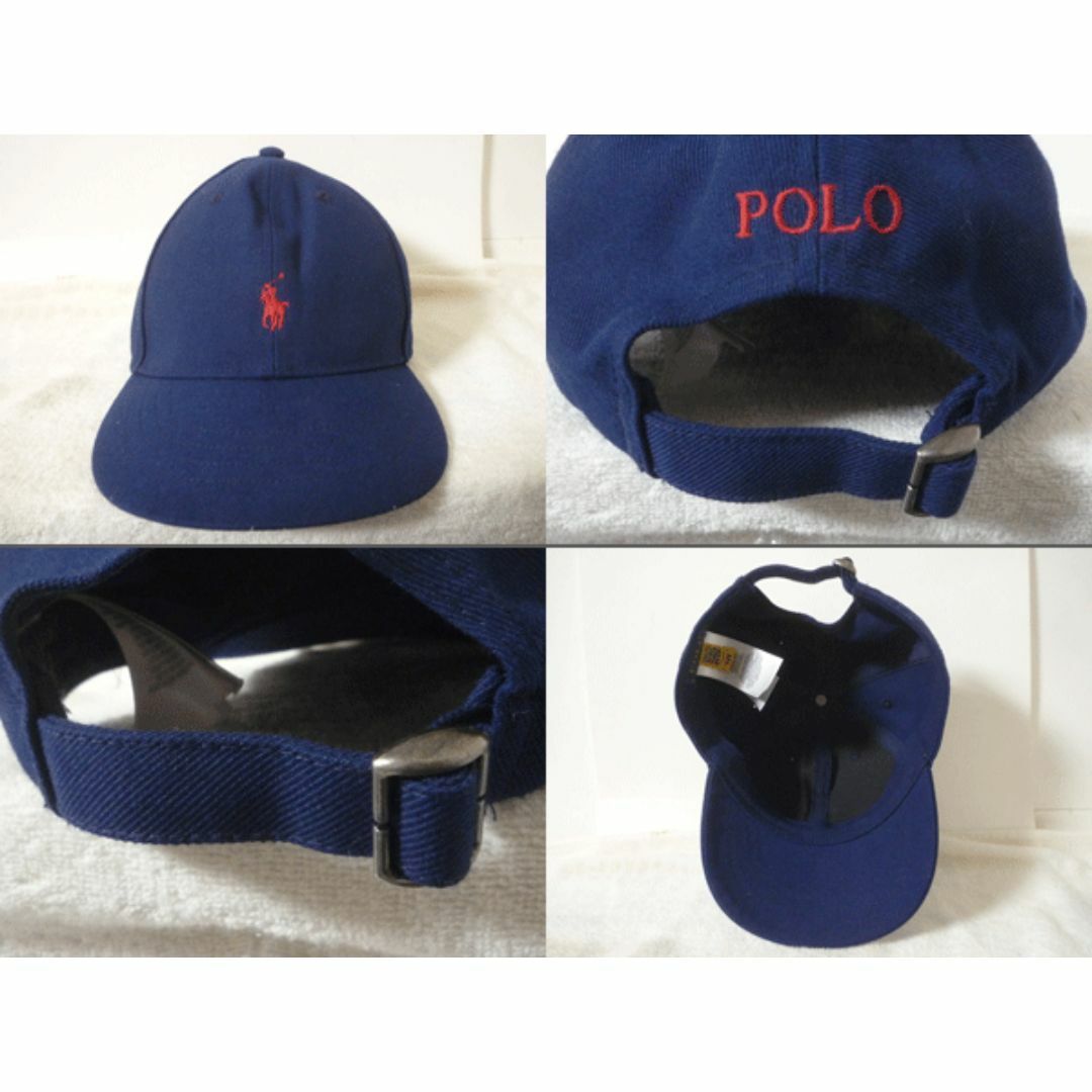 美品　ポロ・ラルフローレン　ビックポニー、英字ロゴ　キャップ　帽子　レディース POLO RALPH LAUREN - 美品 ポロ・ラルフローレン ビックポニー