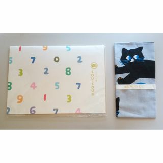 ソウソウ(SOU・SOU)の【匿名配送】令和三年 2021年 SOU・SOU暦と伊勢木綿手ぬぐい ねこ(ハンカチ)