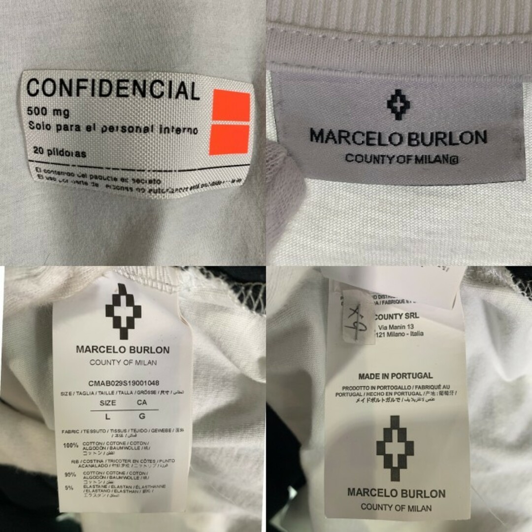 MARCELO BURLON マルセロブロン Confidencial ロングスリーブT MARCELO BURLON マルセロブロン Confidencial ロングスリーブT