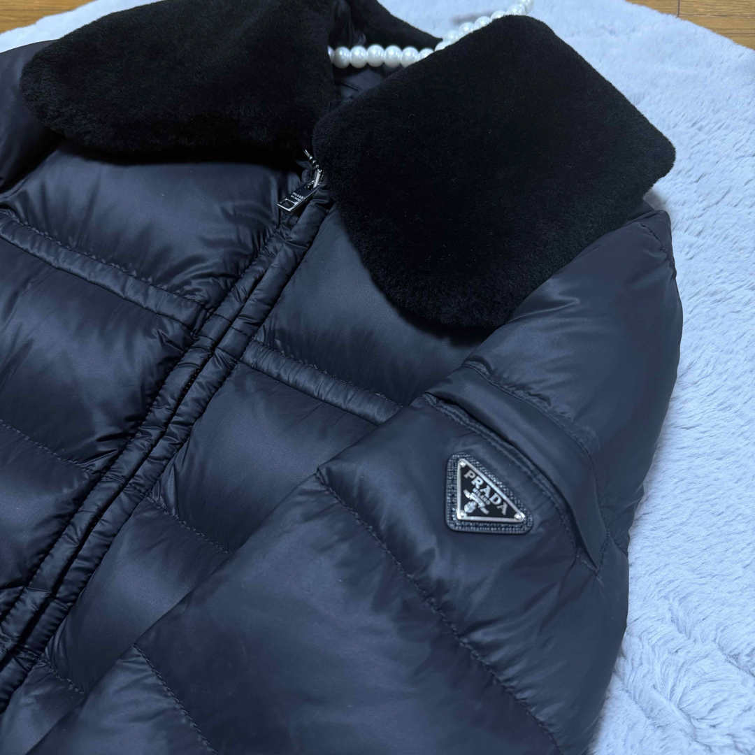 PRADA - 新品同様‼︎正規品PRADA ボア襟 2wayダウンジャケット PRADA - 新品同様‼︎正規品PRADA ボア襟 2wayダウンジャケット