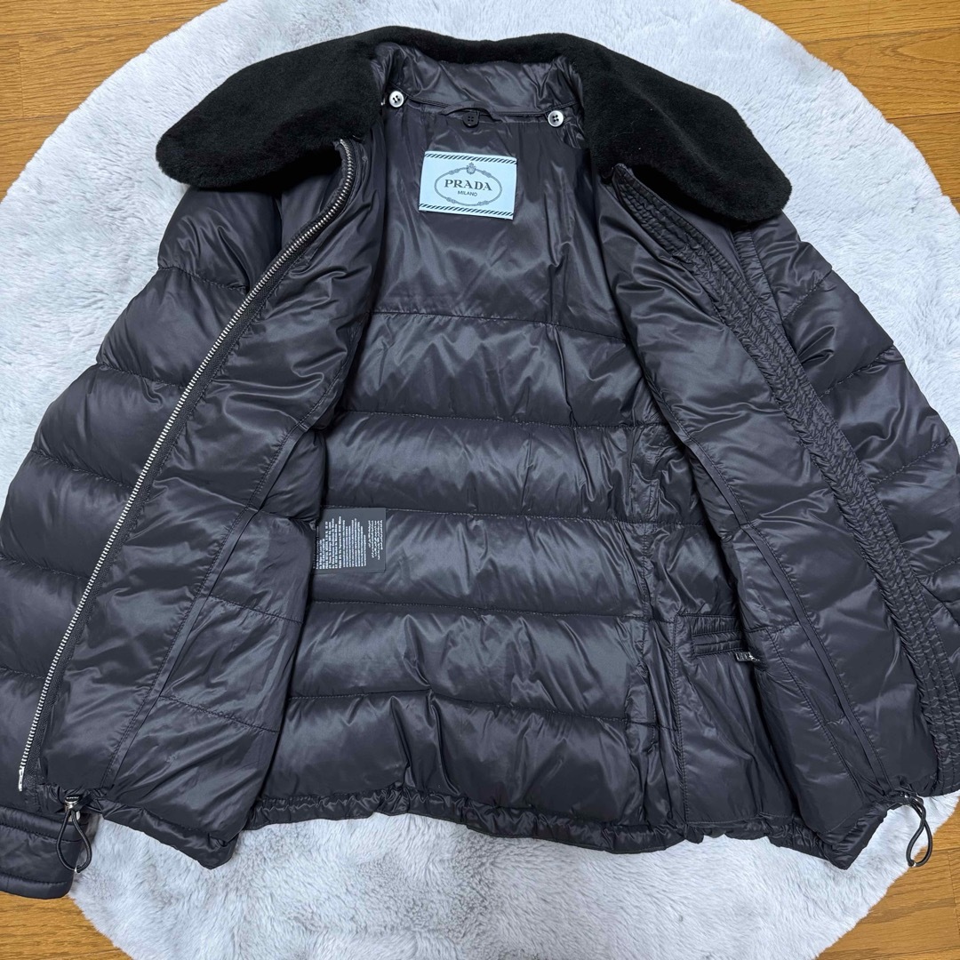 PRADA - 新品同様‼︎正規品PRADA ボア襟 2wayダウンジャケット PRADA - 新品同様‼︎正規品PRADA ボア襟 2wayダウンジャケット