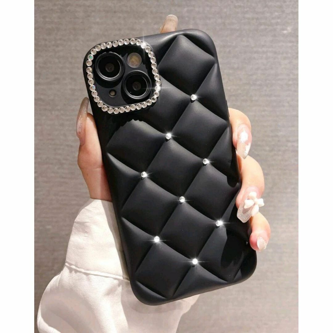 【✨美品✨】 プラダ iPhone14ケース キルティング ブラック iphone14Proケース キルティング ラインストーン 黒