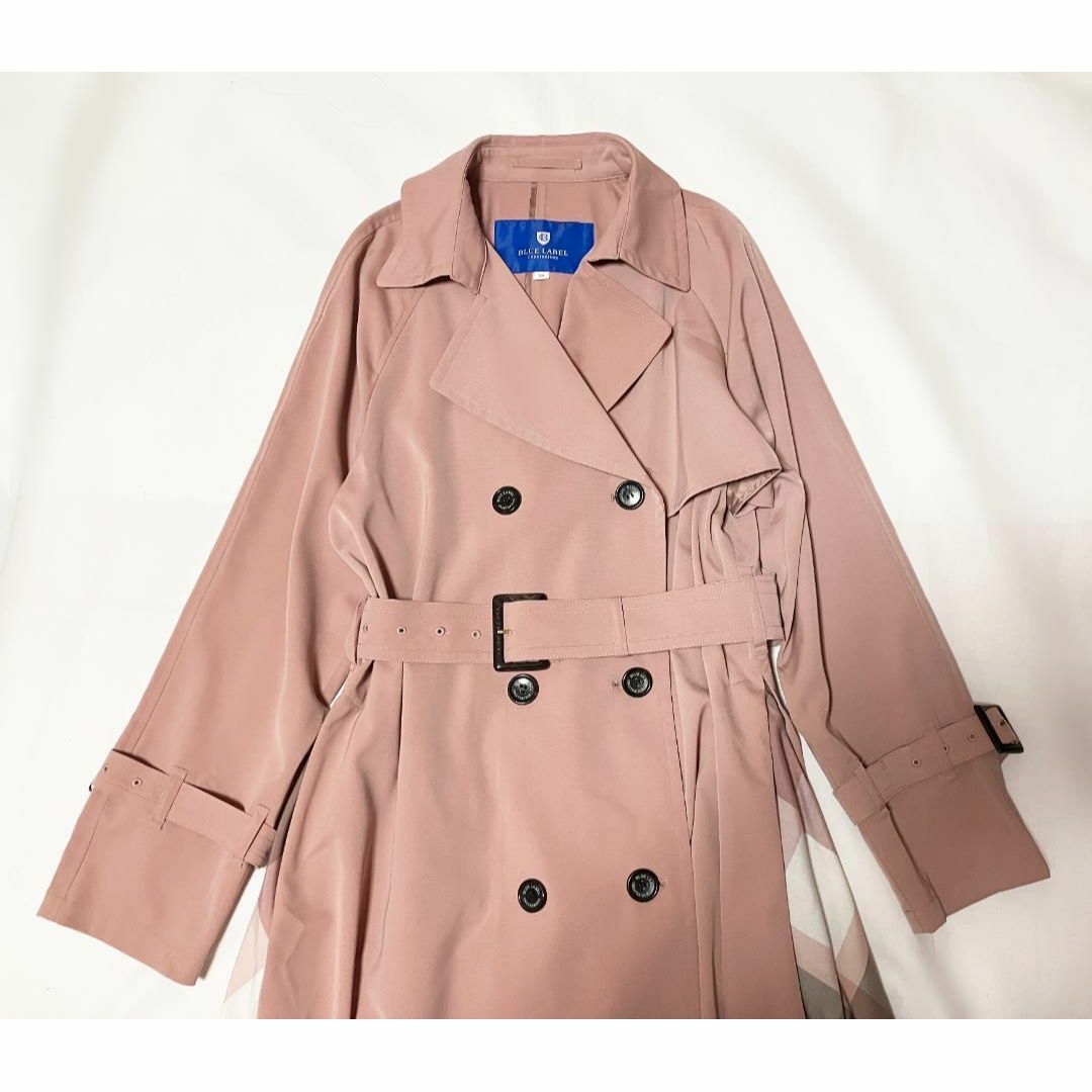 サイドチェックトレンチコート BLUE LABEL CRESTBRIDGE