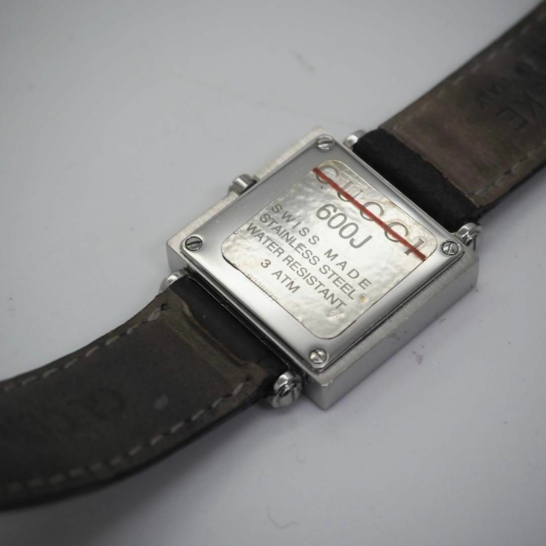 GUCCI - 119 GUCCI レディース腕時計 スクエア 600J シルバー GUCCI - 119 GUCCI レディース腕時計 スクエア 600J シルバー