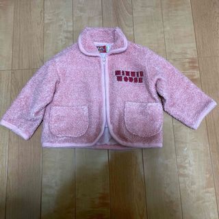 ディズニー(Disney)のかな3164様専用　90センチフリース　ディズニー　ミニー　ピンク色(ジャケット/上着)