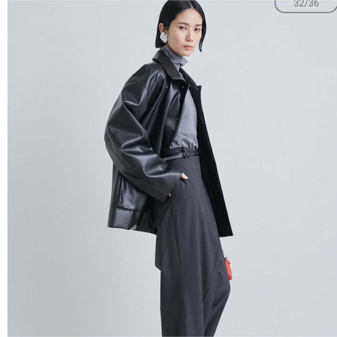 MIESROHE｜フェイクレザーカバーオールJK | Rakuten Fashion