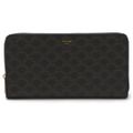 CELINE セリーヌ トリオンフ ラージ ジップウォレット ラウンドファスナー 長財布 コーティングキャンバス ブラック ゴールド金具 10B552BQ3.38NO