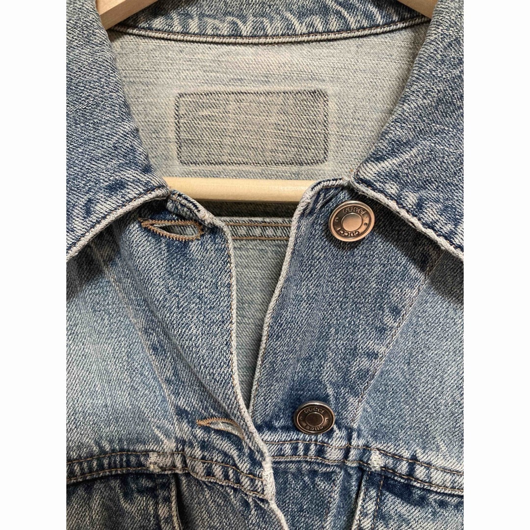 希少】GUCCI ジージャン レディース 44 デニムジャケット 希少】GUCCI ジージャン レディース 44 デニムジャケット