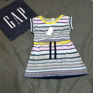 ベビーギャップ(babyGAP)の90  カラフルボーダーワンピース②(ワンピース)