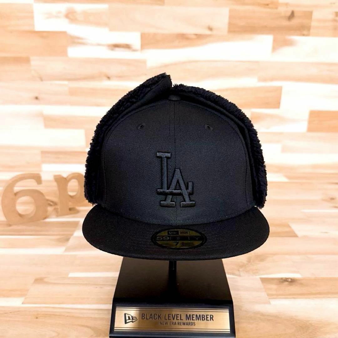 NEW ERA - レア【ニューエラ×ドジャース】オールブラック ドッグ NEW ERA - レア【ニューエラ×ドジャース】オールブラック ドッグ