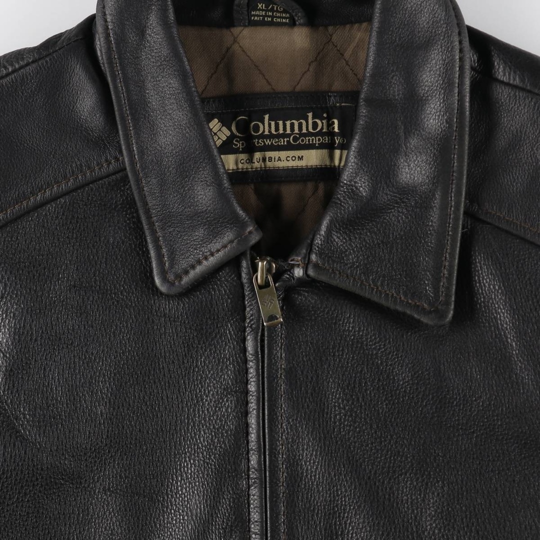 Columbia - 古着 コロンビア Columbia レザーコート メンズXL Columbia - 古着 コロンビア Columbia レザーコート メンズXL