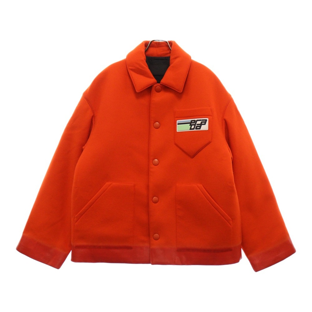 PRADA プラダ 胸ロゴ スナップジャケット オレンジ SGN916 S182 1R7K PRADA プラダ 胸ロゴ スナップジャケット オレンジ SGN916 S182 1R7K