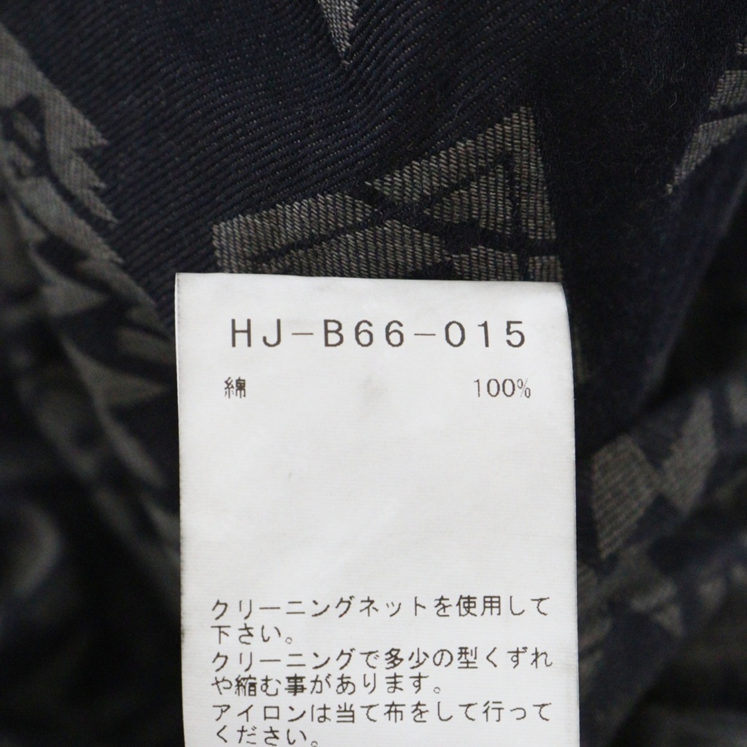 Yohji Yamamoto POUR HOMME ヨウジヤマモト プールオム 23AW GEOMETRIC PATTERNED SHIRT WITH GOWN HJ-B66-015 ガウンコート アウター グレー/ネイビー Yohji Yamamoto POUR HOMME ヨウジヤマモト プールオム 23AW GEOMETRIC PATTERNED SHIRT WITH GOWN HJ-B66-015 ガウンコート アウター グレー/ネイビー