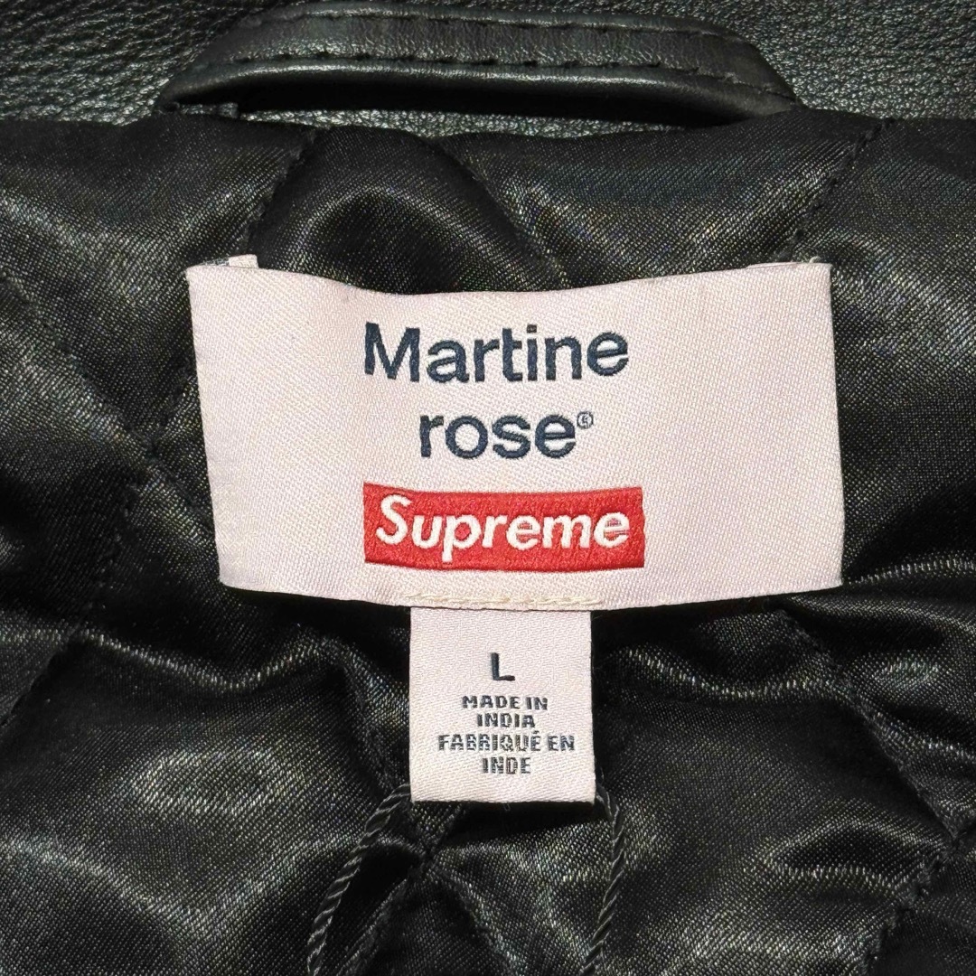 Supreme - 【Supreme × Martine Rose】 Leather Jacketの通販 by Supreme - 【Supreme × Martine Rose】 Leather Jacketの通販 by
