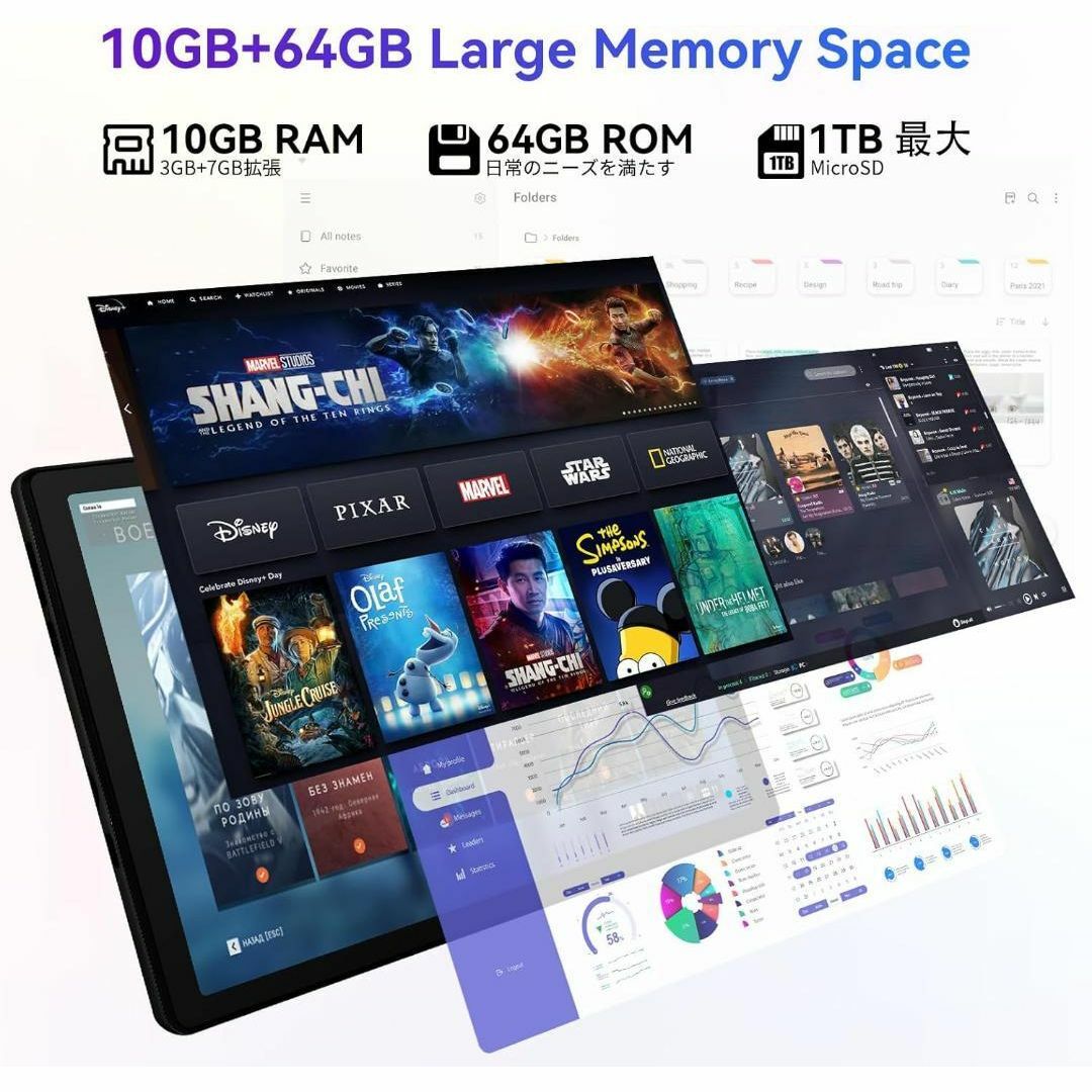 ❣️Android14❣️10.4インチ タブレット8コア 10GB+64GB メンズのジャケット/アウター(ノーカラージャケット)の商品写真