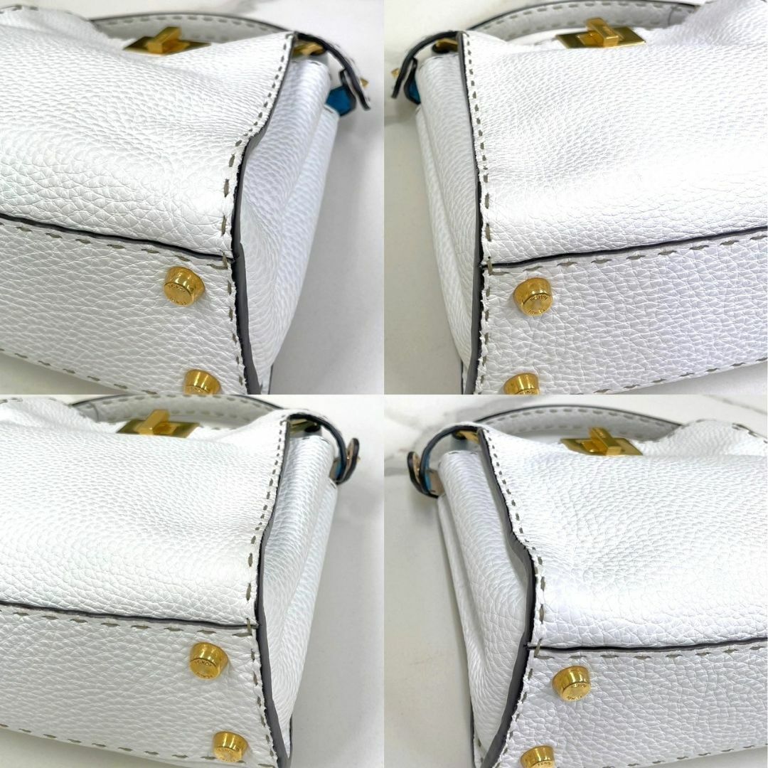 FENDI - 美品☆ フェンディ ピーカブー エッセンシャリー 白 FENDI - 美品☆ フェンディ ピーカブー エッセンシャリー 白