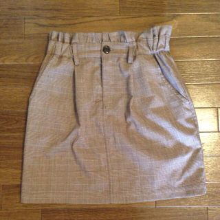 フラワー(flower)のmod glen check skirt(ミニスカート)