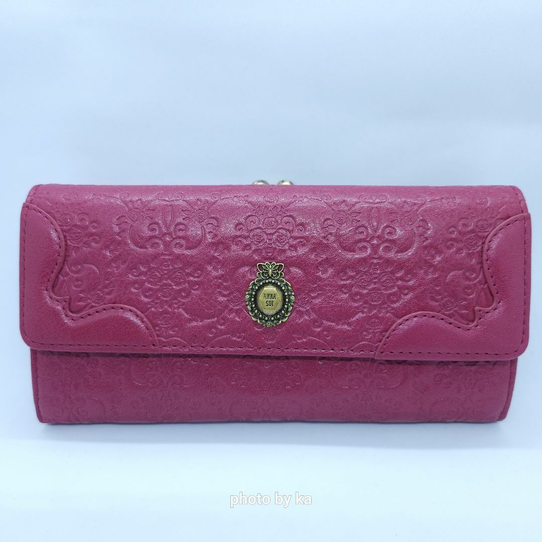 マゼンタ アナスイ ANNA SUI がま口 長財布 ヴィンテージローズ 新品 マゼンタ アナスイ ANNA SUI がま口 長財布 ヴィンテージローズ 新品