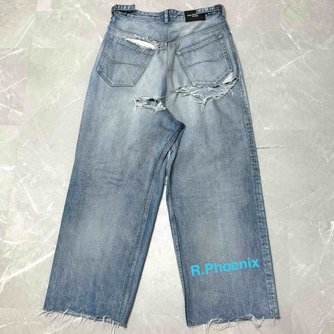 BALENCIAGA - 【BALENCIAGA】DESTROYED SKATER JEANSの通販 by R BALENCIAGA - 【BALENCIAGA】DESTROYED SKATER JEANSの通販 by R