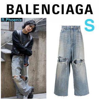 BALENCIAGA - 【BALENCIAGA】DESTROYED SKATER JEANSの通販 by R BALENCIAGA - 【BALENCIAGA】DESTROYED SKATER JEANSの通販 by R