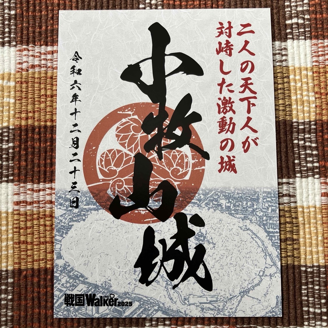 小牧山城 御城印 エンタメ/ホビーのコレクション(印刷物)の商品写真
