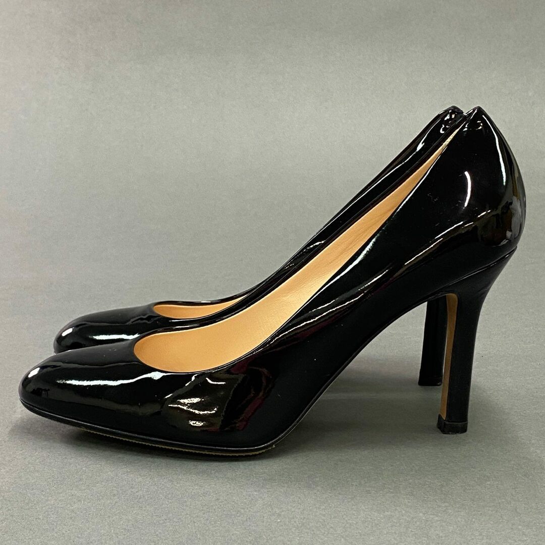 PELLICO 黒 レザー ハイヒールパンプス PELLICO 黒 レザー ハイヒールパンプス