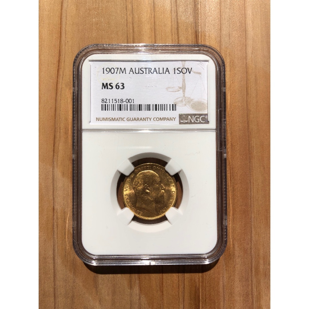 貨幣 1907 Gold Sovereign Edward VII Melbourne