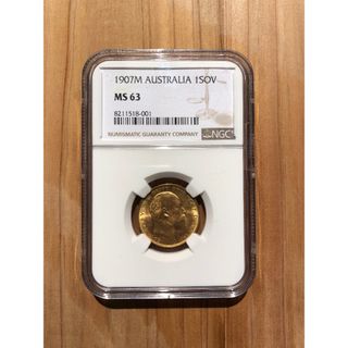 1907 Gold Sovereign Edward VII Melbourne(貨幣)
